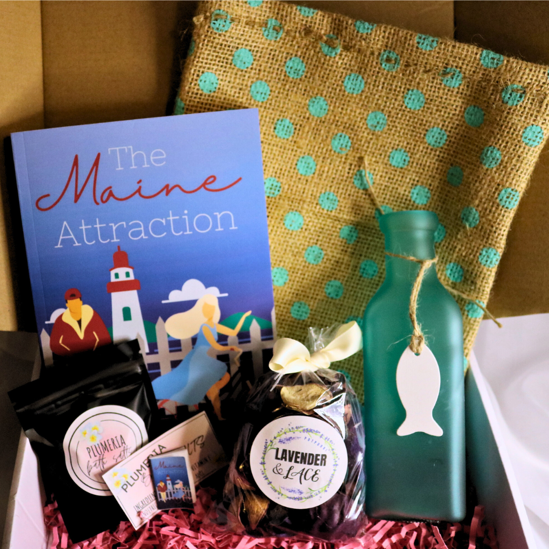 the maine attraction book box bookish box book lover gifts for book lovers valentines day gift for her love to read book dragon book worm romcom book recommendation indie author