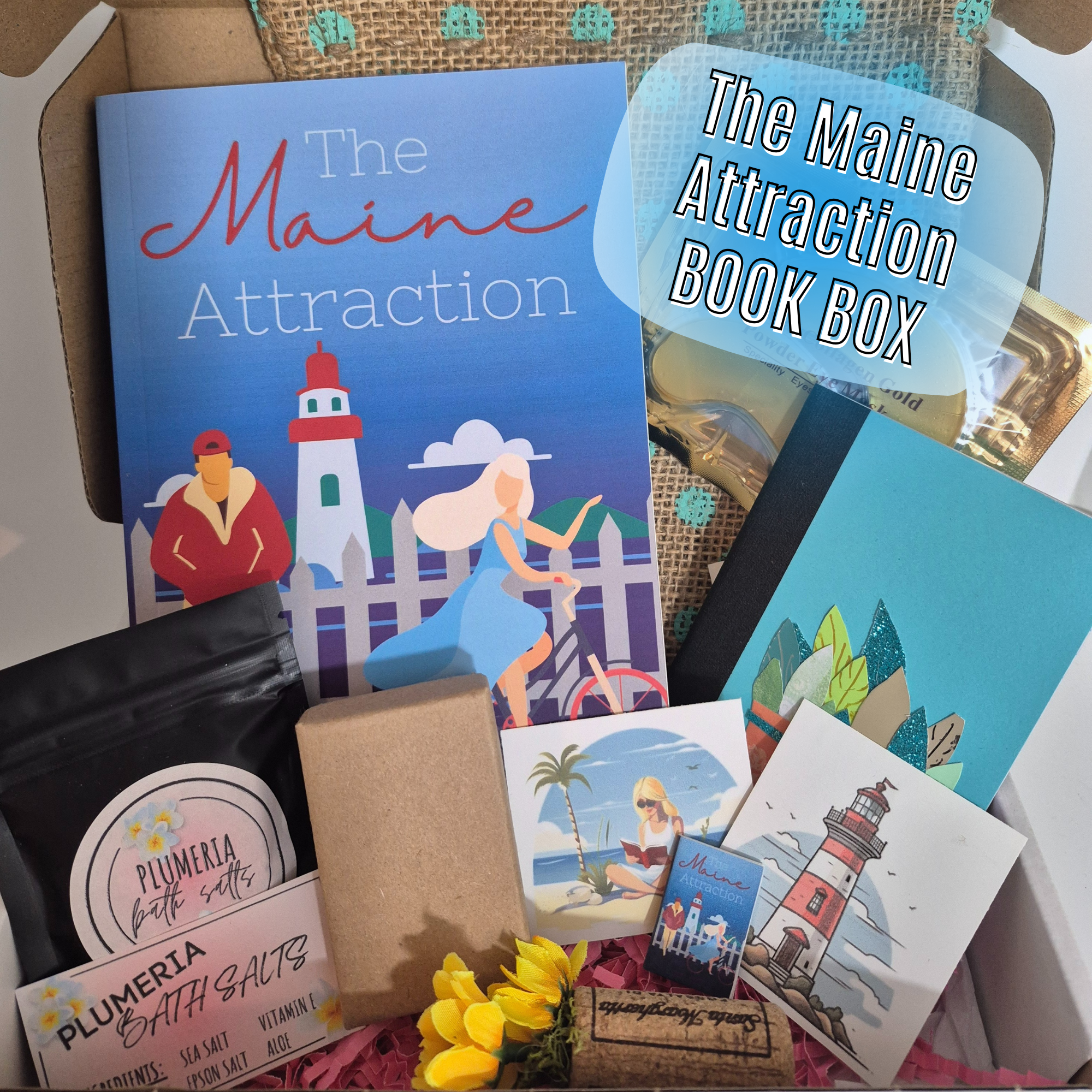 The Maine Attraction - Limited Edition Beachy RomCom Book Box by Morgan Gauthier order of the bookish gift for book lovers gift for readers