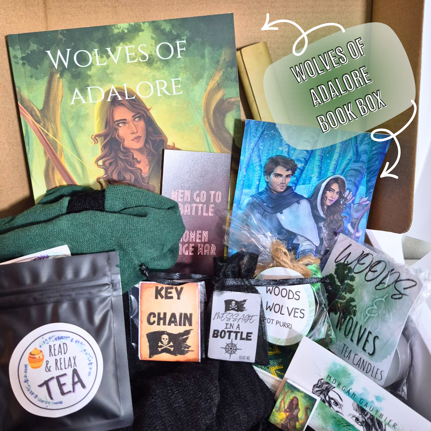 Wolves of Adalore Book Box Order of the Bookish Gifts for Readers Gifts for Book Lovers